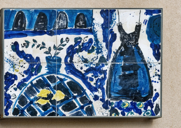 Open-air galleries of artistic ceramic