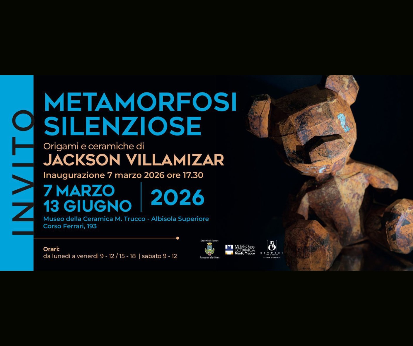 “Metamorfosi Silenziose. Origami e ceramiche di Jackson Villamizar"